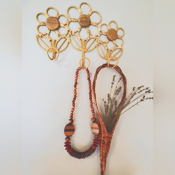 Handmade Wooden Beaded Necklace - Picture 1 of 5